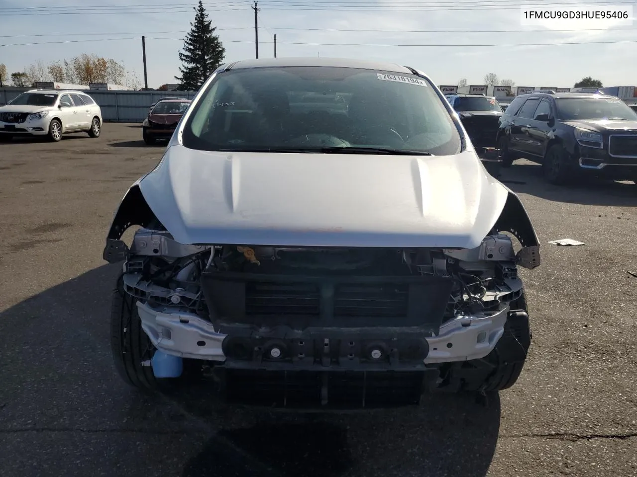 2017 Ford Escape Se VIN: 1FMCU9GD3HUE95406 Lot: 76318194