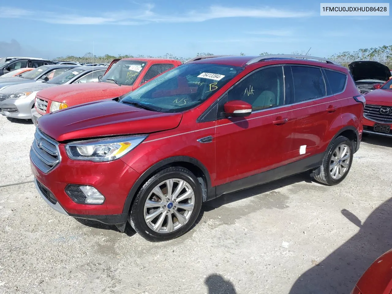 2017 Ford Escape Titanium VIN: 1FMCU0JDXHUD86428 Lot: 76413394