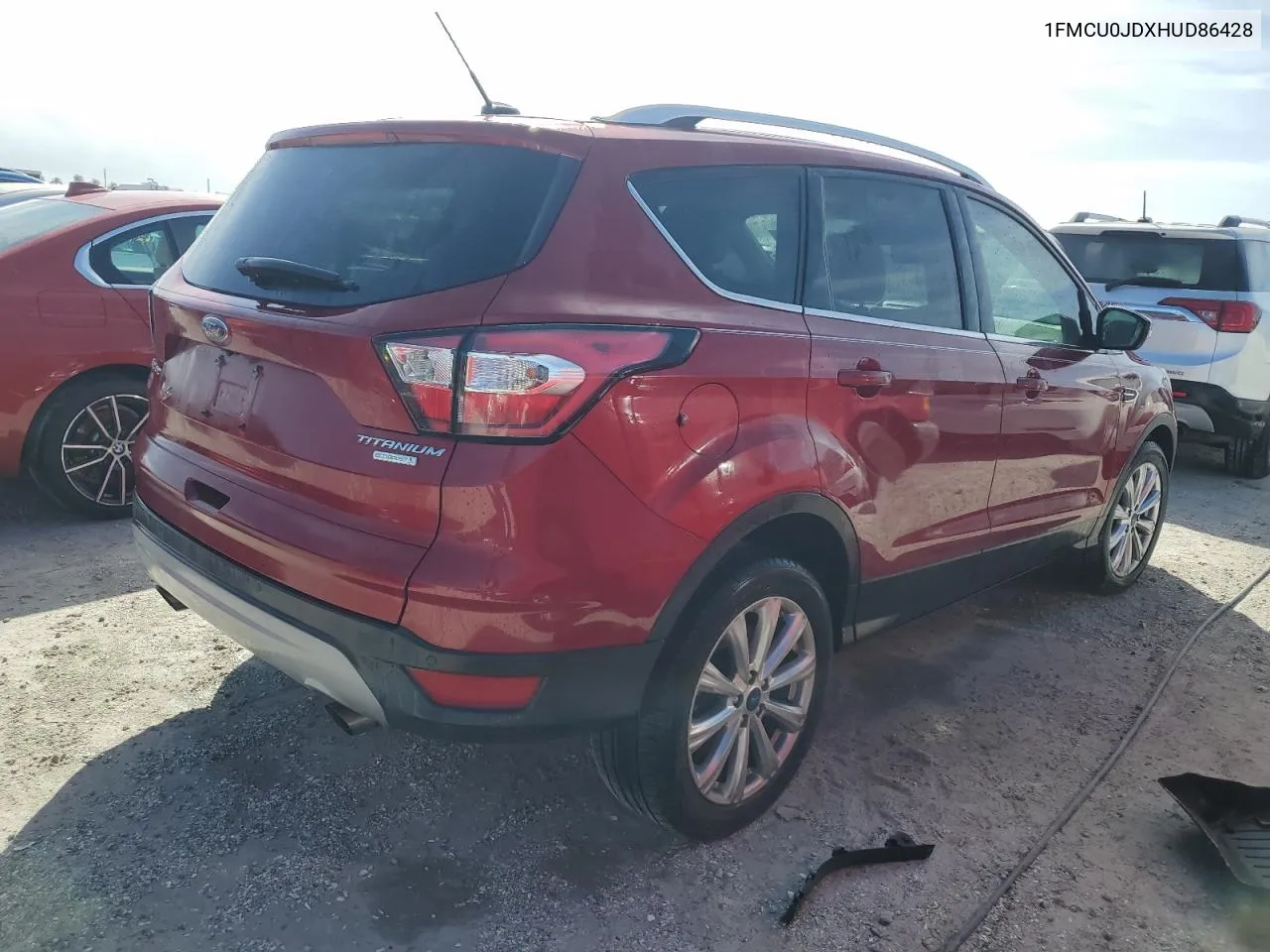 2017 Ford Escape Titanium VIN: 1FMCU0JDXHUD86428 Lot: 76413394