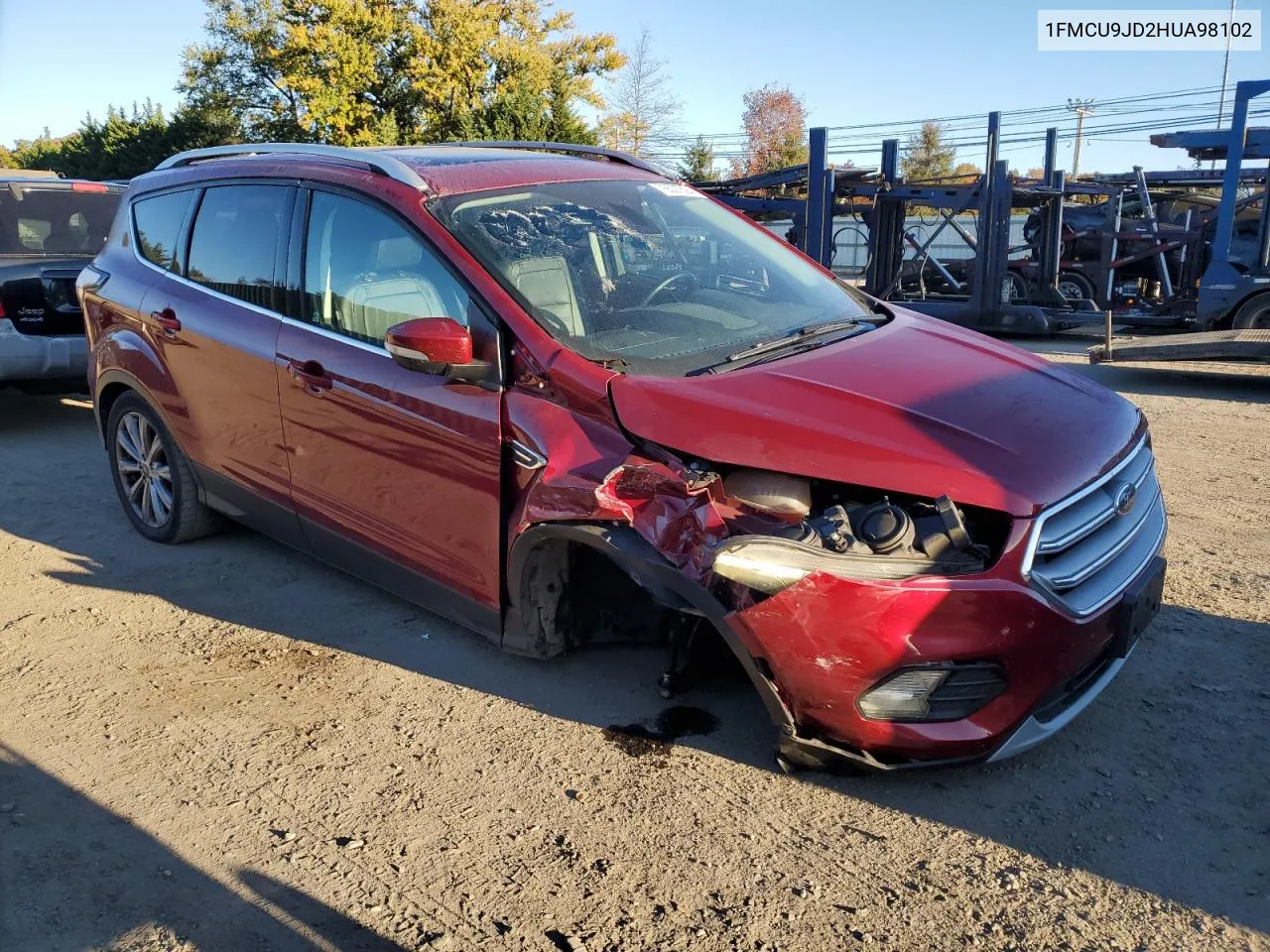 2017 Ford Escape Titanium VIN: 1FMCU9JD2HUA98102 Lot: 76527394