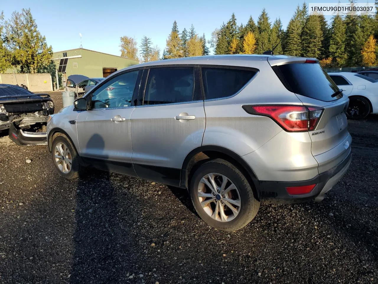 2017 Ford Escape Se VIN: 1FMCU9GD1HUB03037 Lot: 76557654