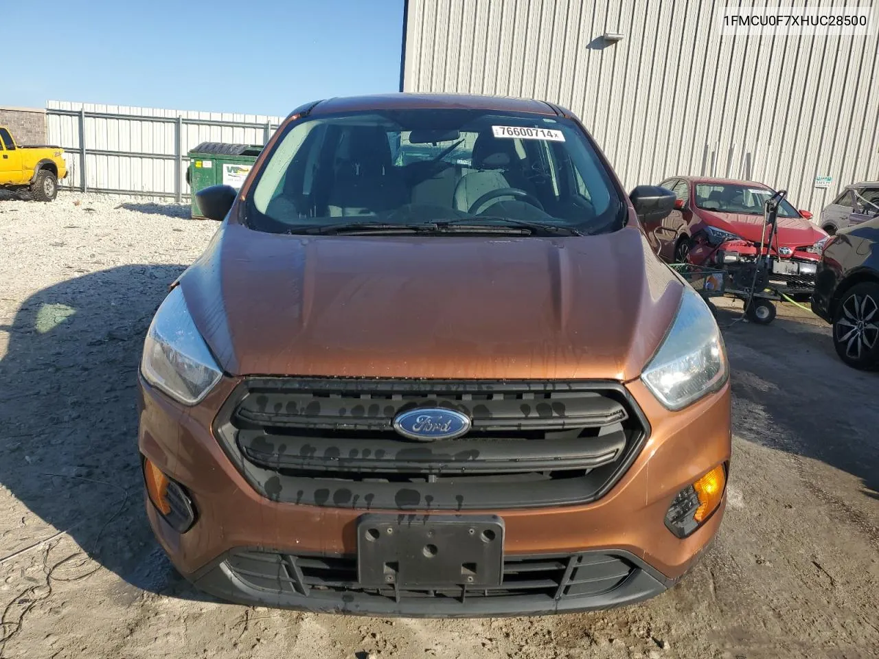 2017 Ford Escape S VIN: 1FMCU0F7XHUC28500 Lot: 76600714