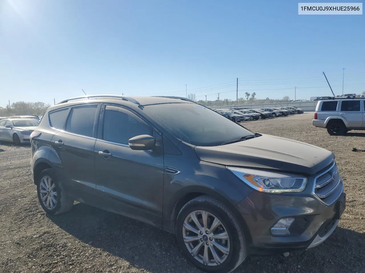 2017 Ford Escape Titanium VIN: 1FMCU0J9XHUE25966 Lot: 76605144