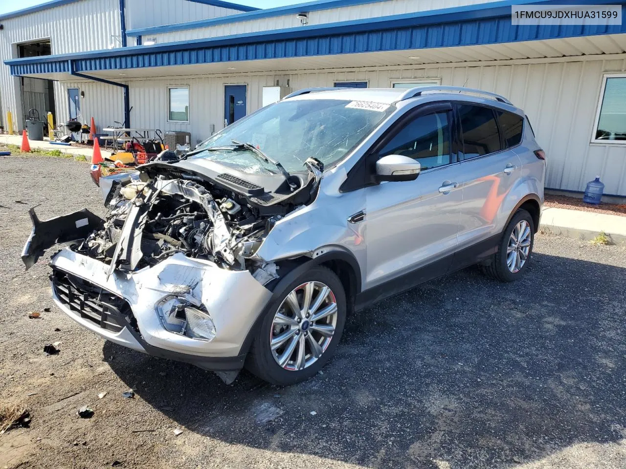 2017 Ford Escape Titanium VIN: 1FMCU9JDXHUA31599 Lot: 76625404