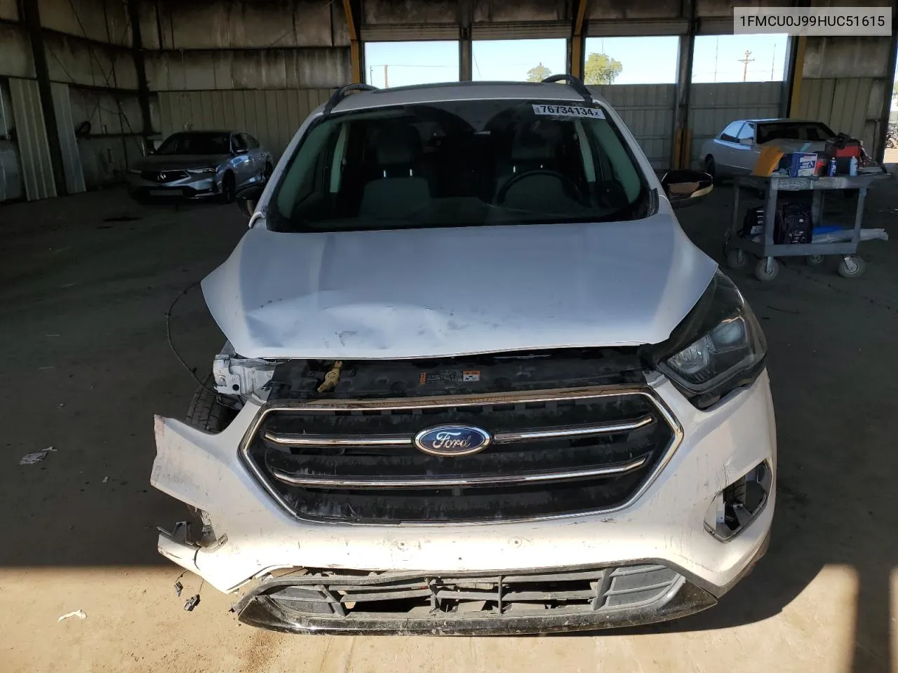 2017 Ford Escape Titanium VIN: 1FMCU0J99HUC51615 Lot: 76734134