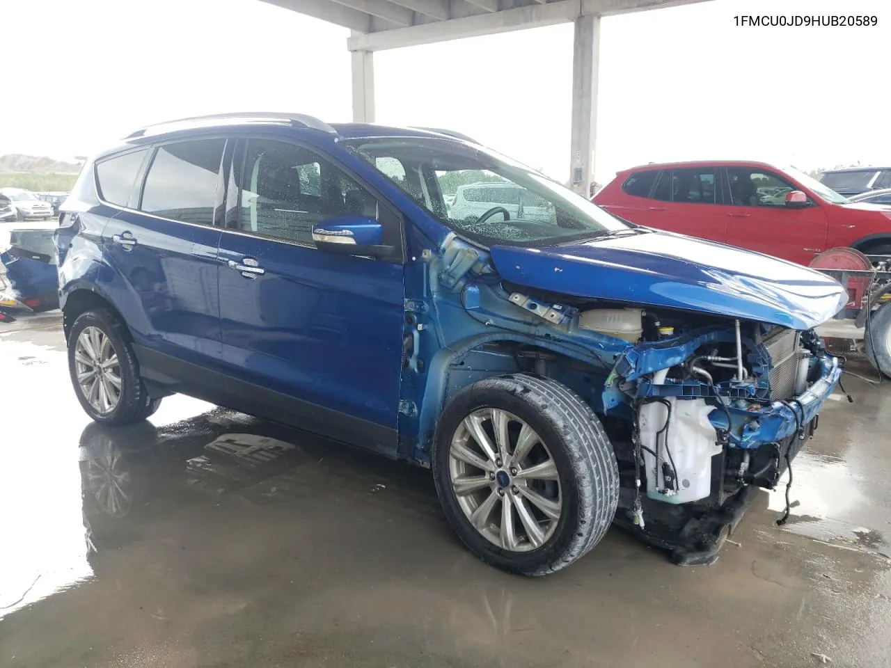 2017 Ford Escape Titanium VIN: 1FMCU0JD9HUB20589 Lot: 76835144