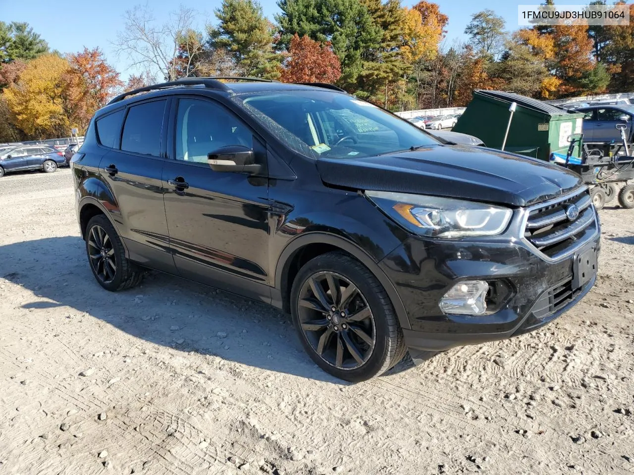 2017 Ford Escape Titanium VIN: 1FMCU9JD3HUB91064 Lot: 76847504