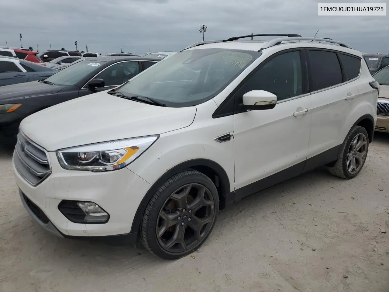 2017 Ford Escape Titanium VIN: 1FMCU0JD1HUA19725 Lot: 76883154