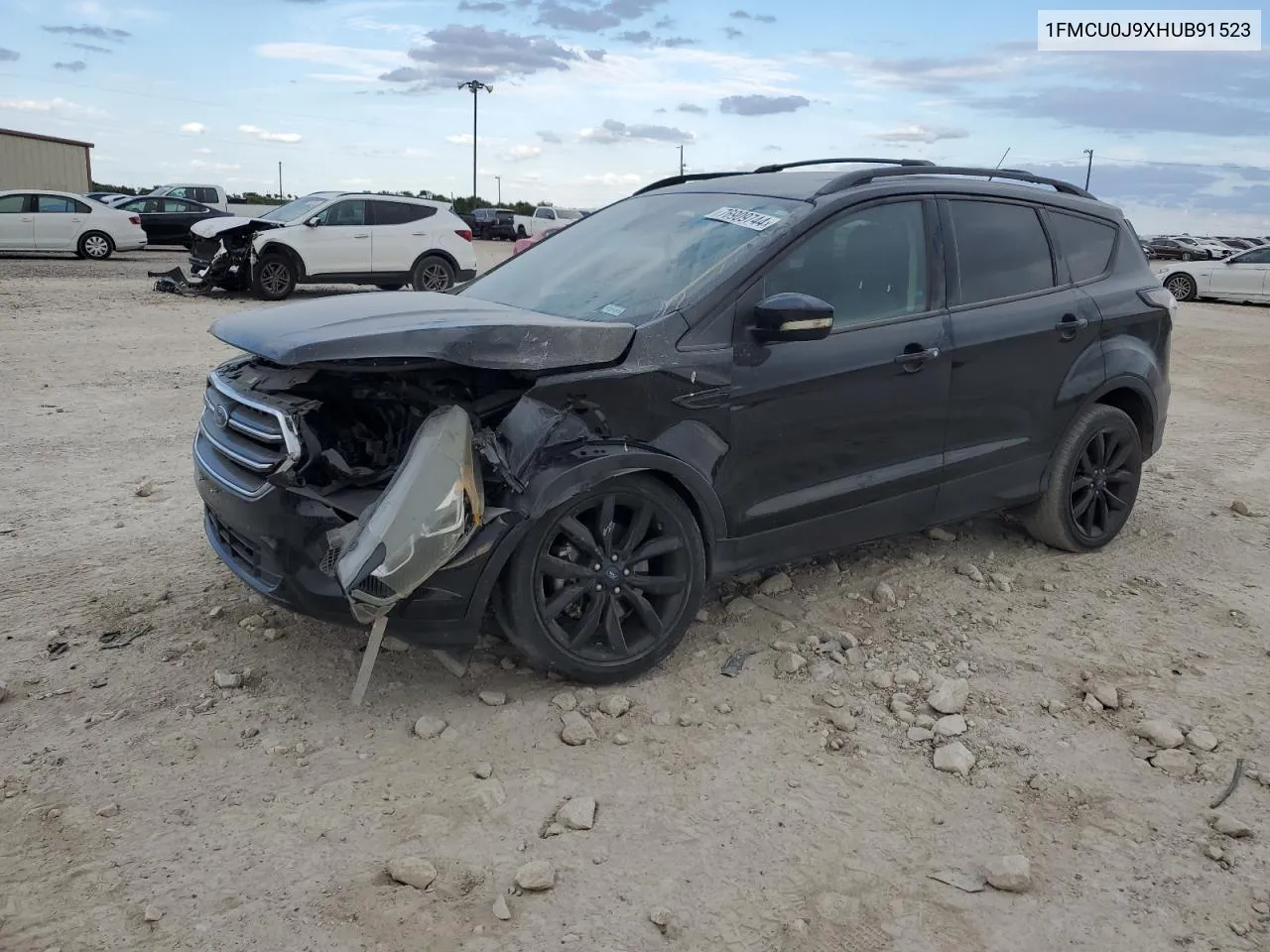 2017 Ford Escape Titanium VIN: 1FMCU0J9XHUB91523 Lot: 76909744