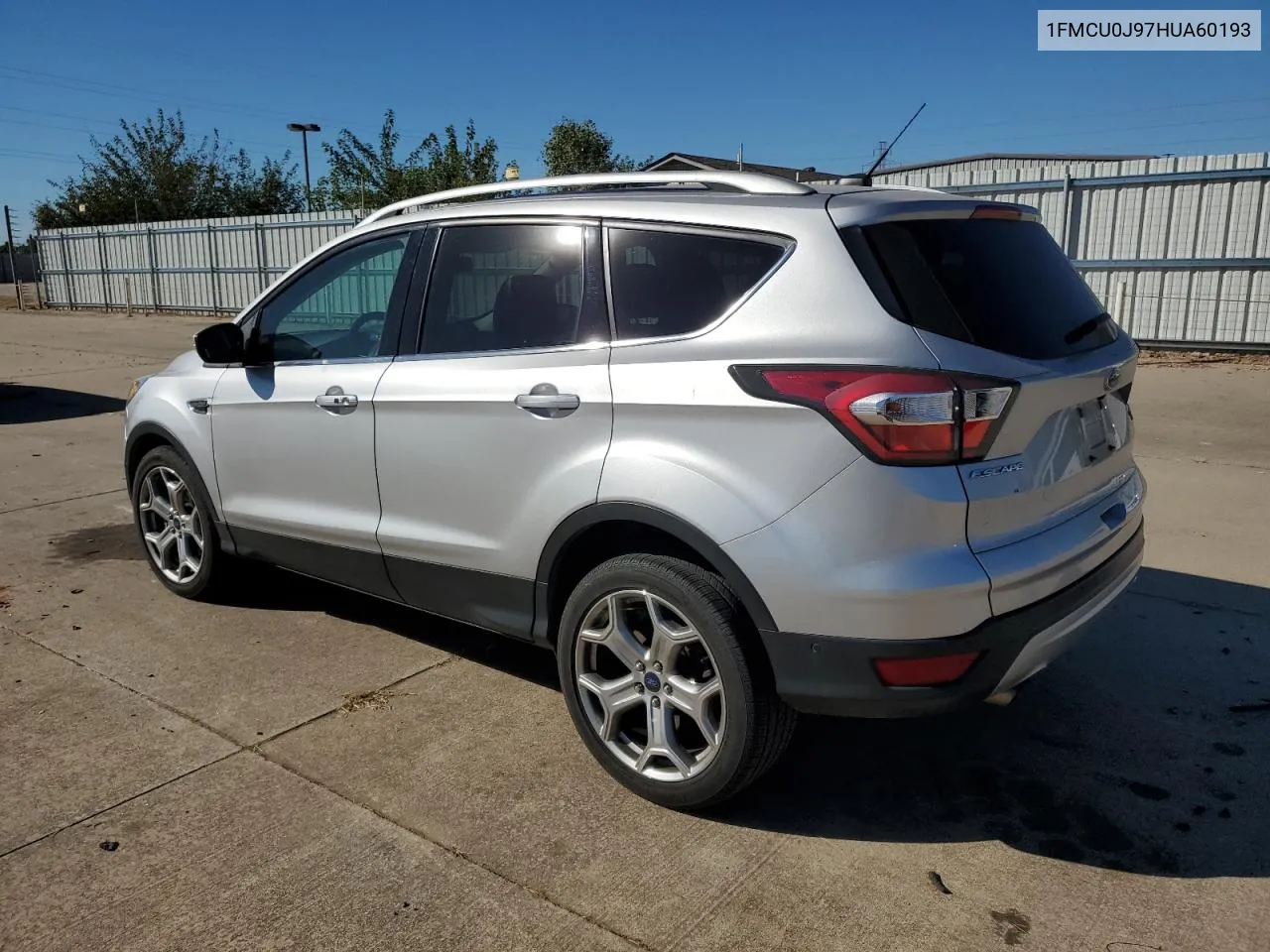 2017 Ford Escape Titanium VIN: 1FMCU0J97HUA60193 Lot: 76982074