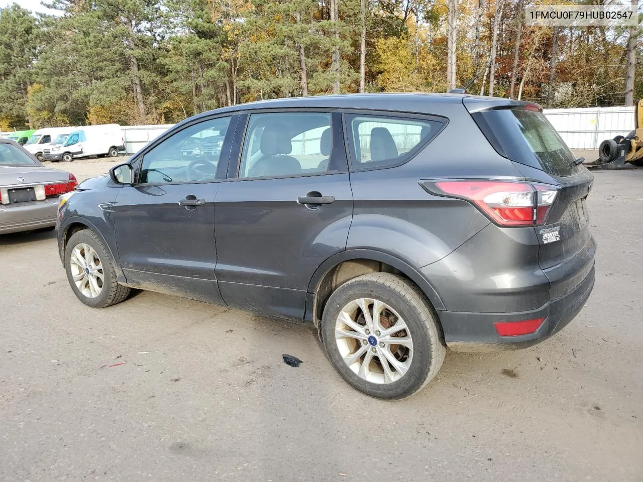 2017 Ford Escape S VIN: 1FMCU0F79HUB02547 Lot: 77014894