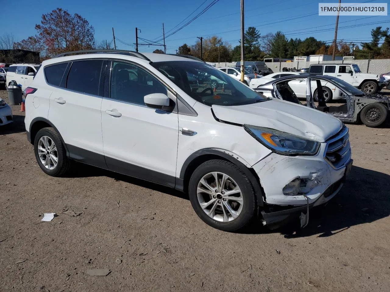 2017 Ford Escape Se VIN: 1FMCU0GD1HUC12108 Lot: 77068394