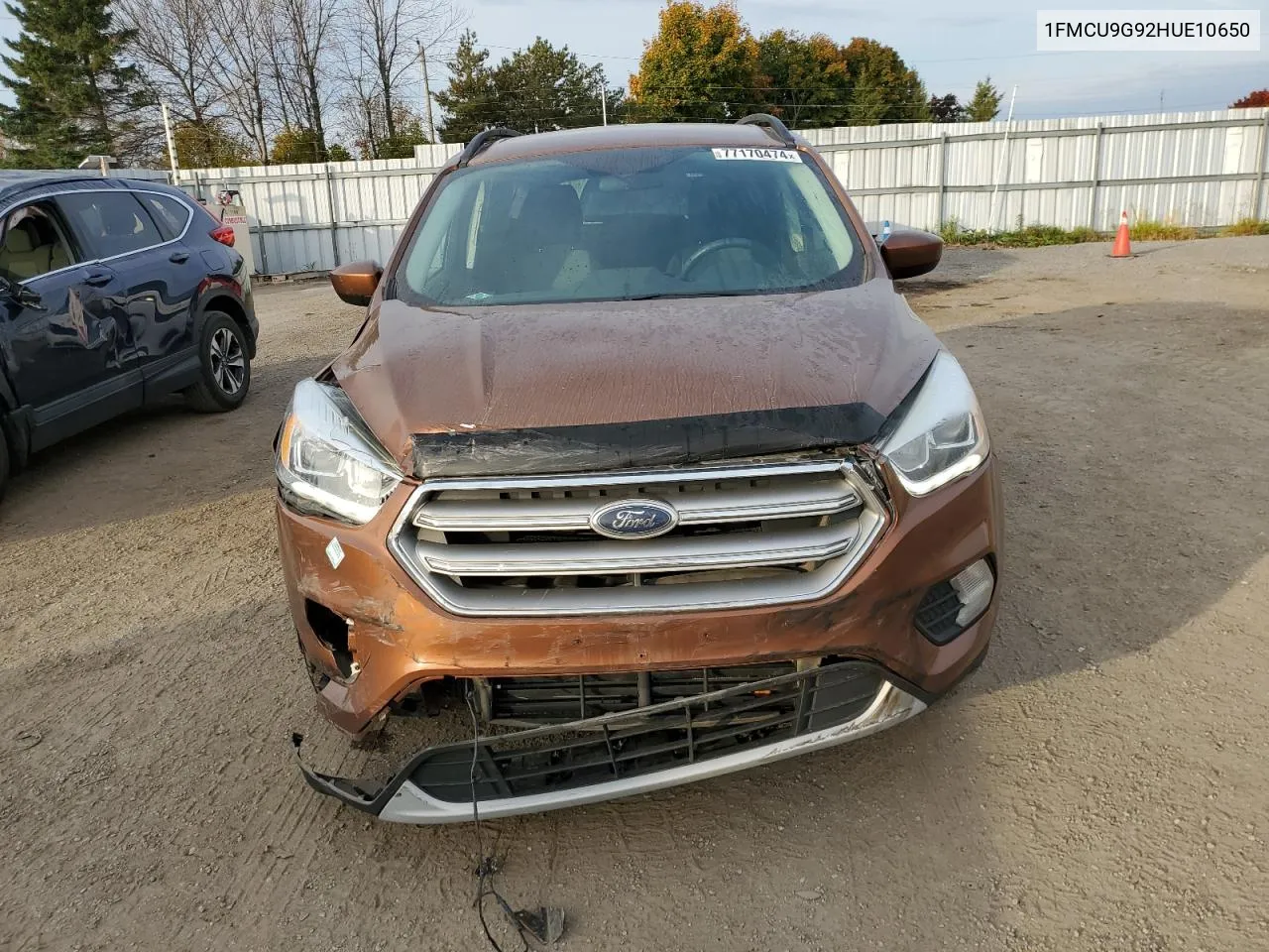 2017 Ford Escape Se VIN: 1FMCU9G92HUE10650 Lot: 77170474