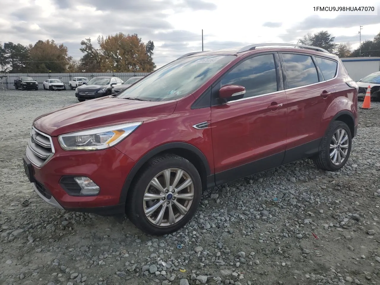 2017 Ford Escape Titanium VIN: 1FMCU9J98HUA47070 Lot: 77176254