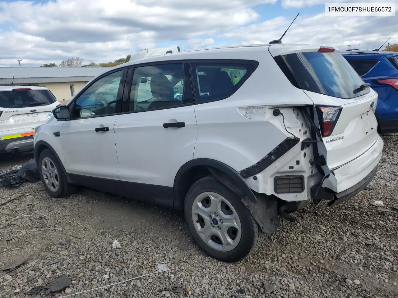 2017 Ford Escape S VIN: 1FMCU0F78HUE66572 Lot: 77212274