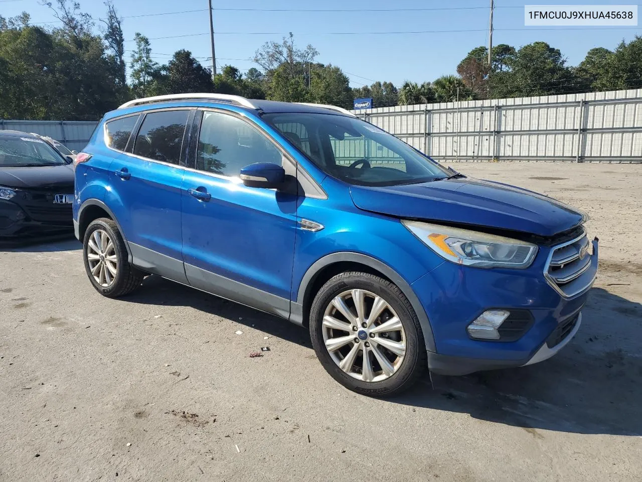 2017 Ford Escape Titanium VIN: 1FMCU0J9XHUA45638 Lot: 77263074