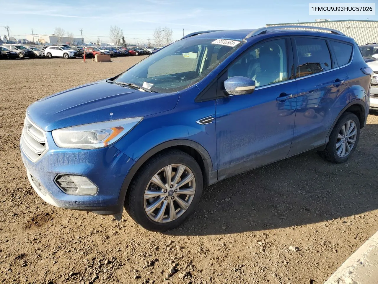 2017 Ford Escape Titanium VIN: 1FMCU9J93HUC57026 Lot: 77376564