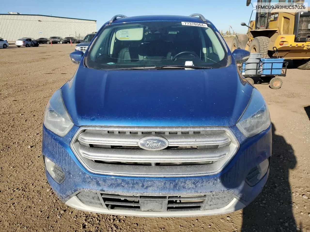 2017 Ford Escape Titanium VIN: 1FMCU9J93HUC57026 Lot: 77376564