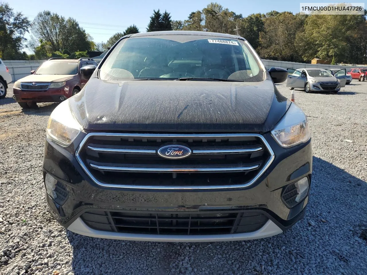 2017 Ford Escape Se VIN: 1FMCU0GD1HUA47726 Lot: 77488874