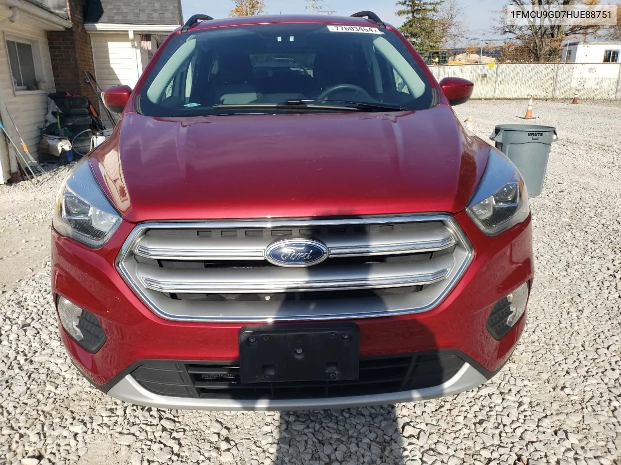 2017 Ford Escape Se VIN: 1FMCU9GD7HUE88751 Lot: 77603454