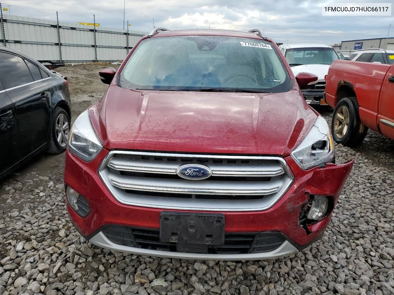 2017 Ford Escape Titanium VIN: 1FMCU0JD7HUC66117 Lot: 77660784