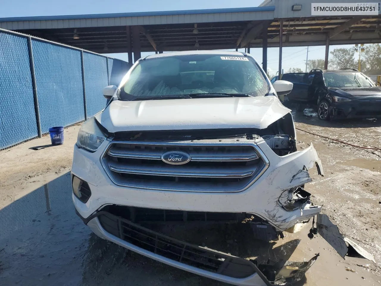 2017 Ford Escape Se VIN: 1FMCU0GD8HUE43751 Lot: 77665124