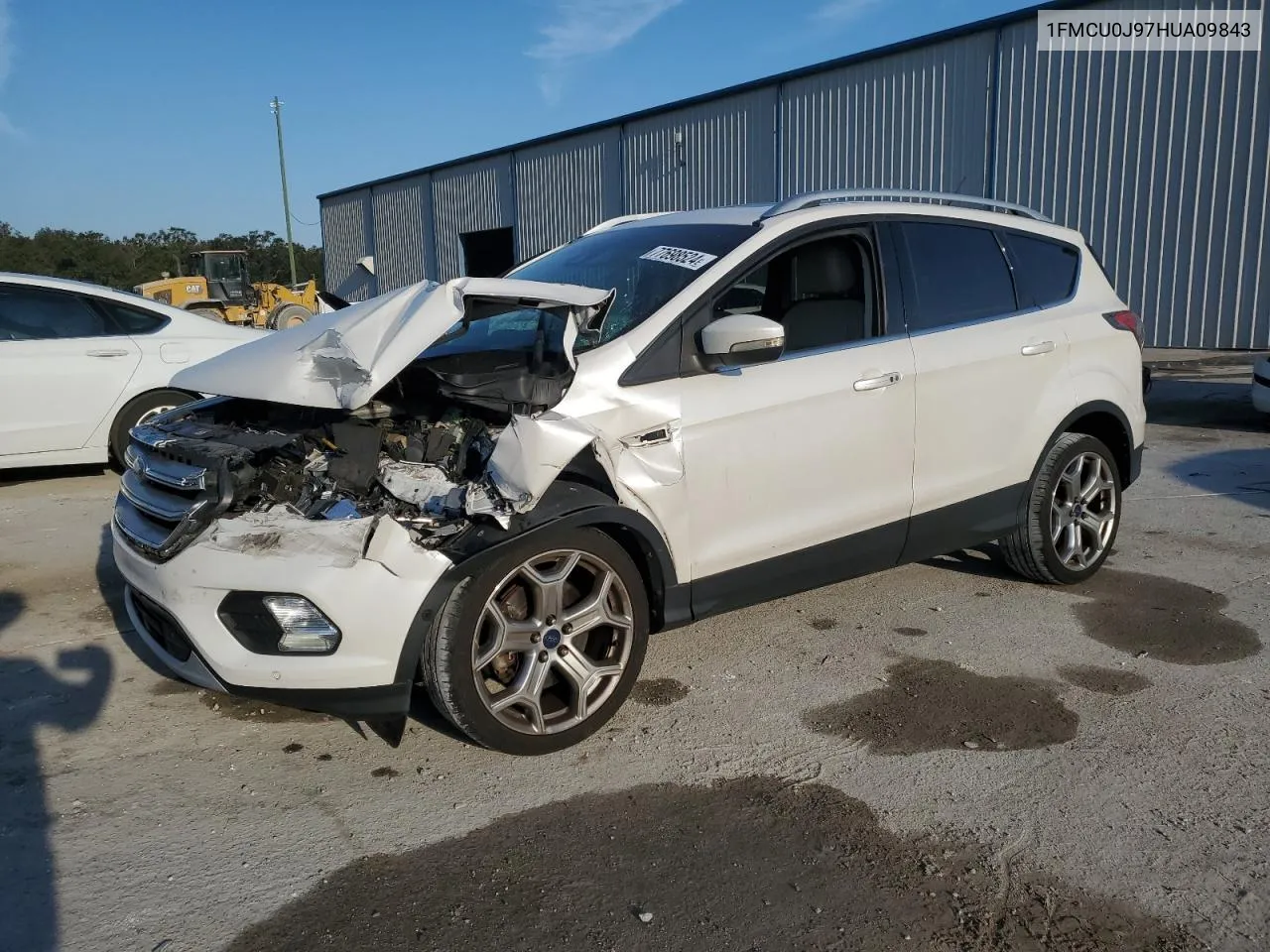 2017 Ford Escape Titanium VIN: 1FMCU0J97HUA09843 Lot: 77698524