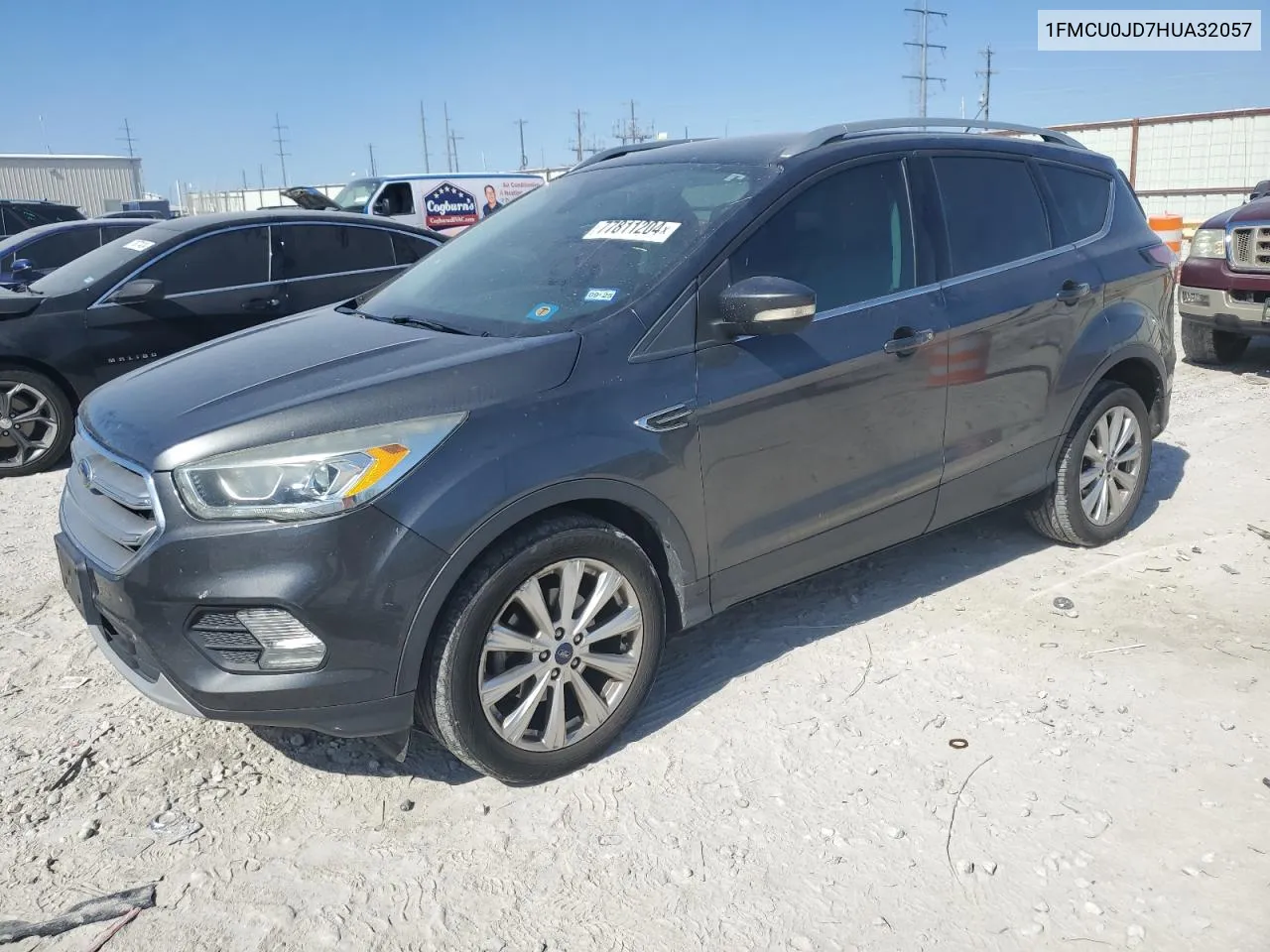 2017 Ford Escape Titanium VIN: 1FMCU0JD7HUA32057 Lot: 77811204