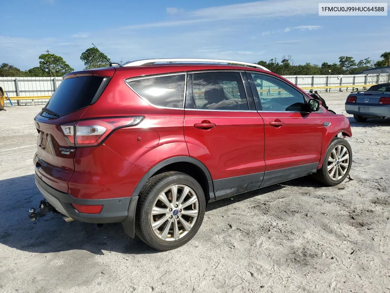 2017 Ford Escape Titanium VIN: 1FMCU0J99HUC64588 Lot: 77854164