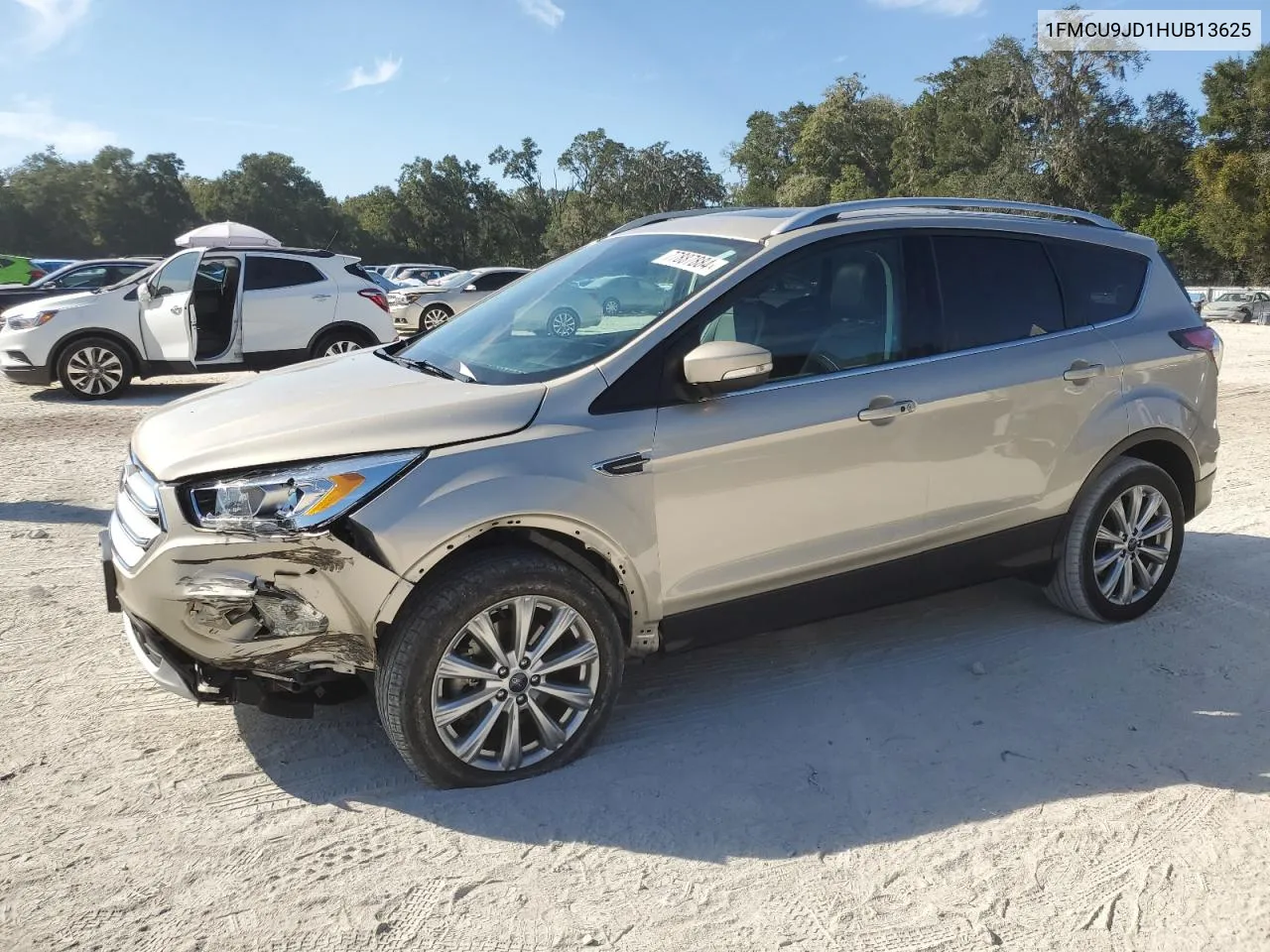 2017 Ford Escape Titanium VIN: 1FMCU9JD1HUB13625 Lot: 77887884