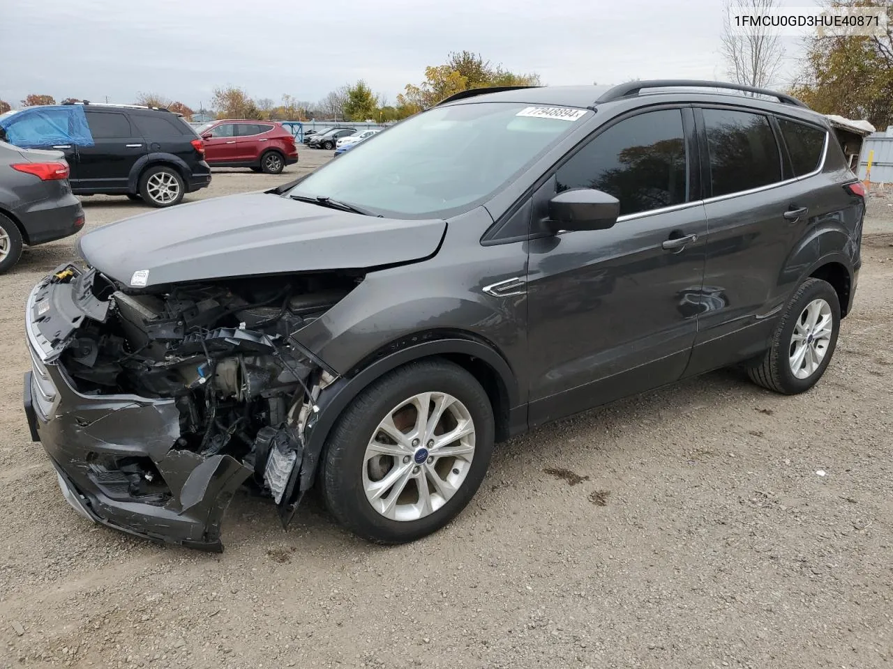 2017 Ford Escape Se VIN: 1FMCU0GD3HUE40871 Lot: 77948894