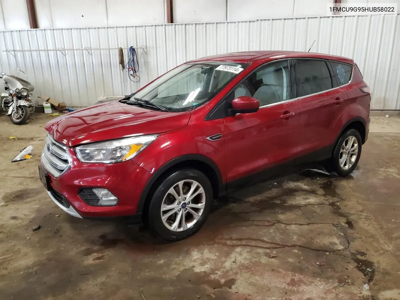 2017 Ford Escape Se VIN: 1FMCU9G95HUB58022 Lot: 77973114