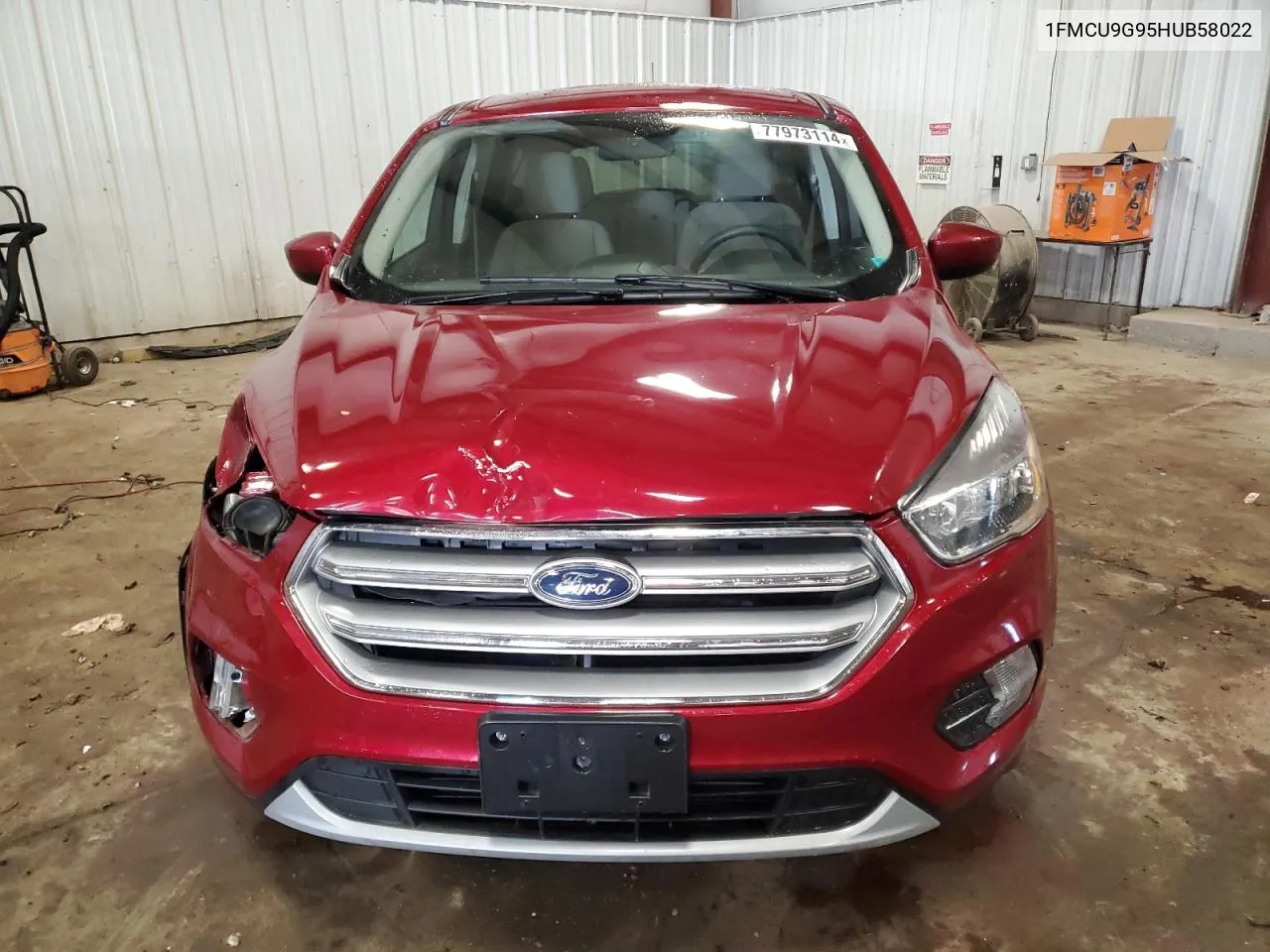 2017 Ford Escape Se VIN: 1FMCU9G95HUB58022 Lot: 77973114