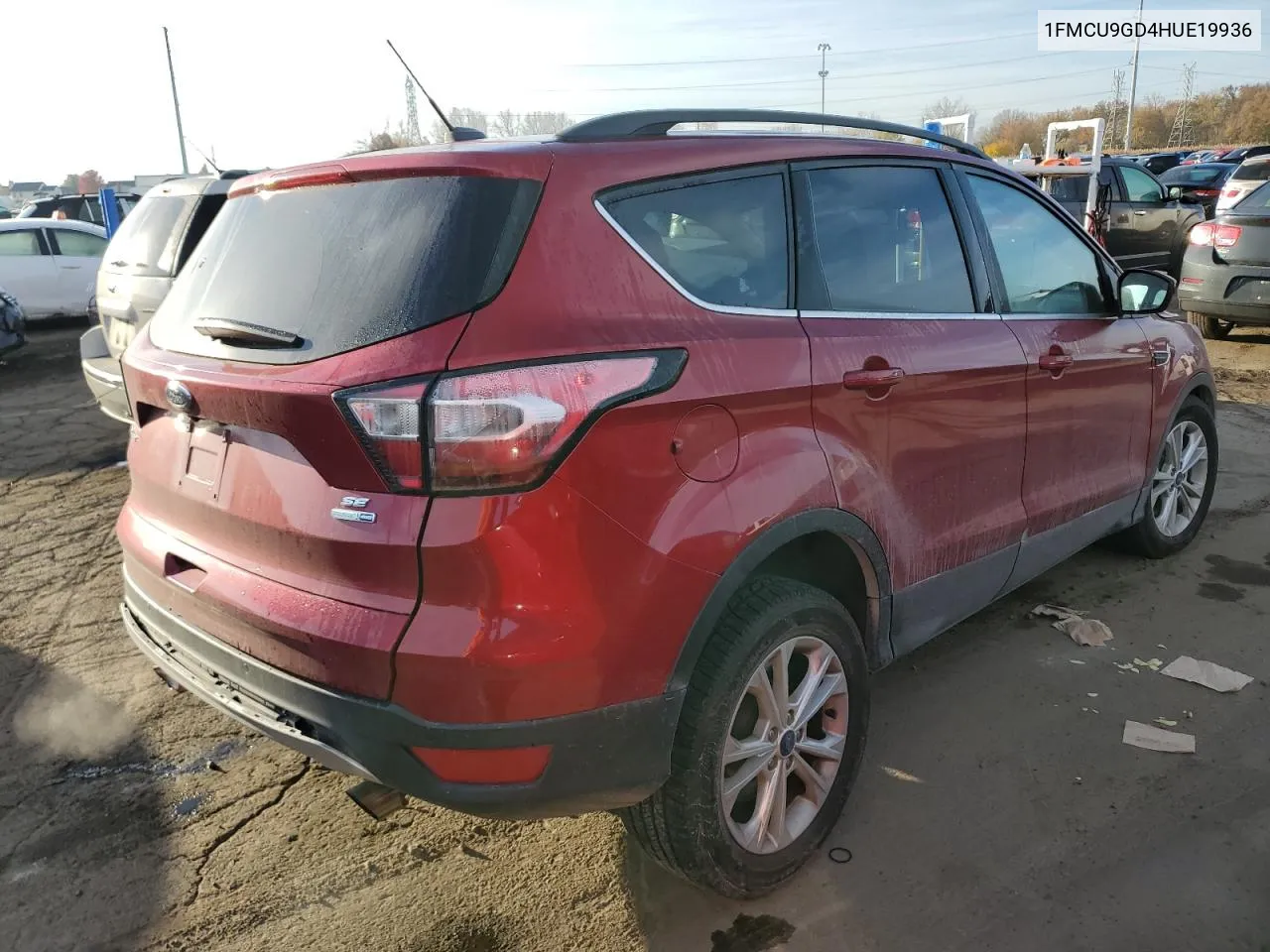 2017 Ford Escape Se VIN: 1FMCU9GD4HUE19936 Lot: 78004484