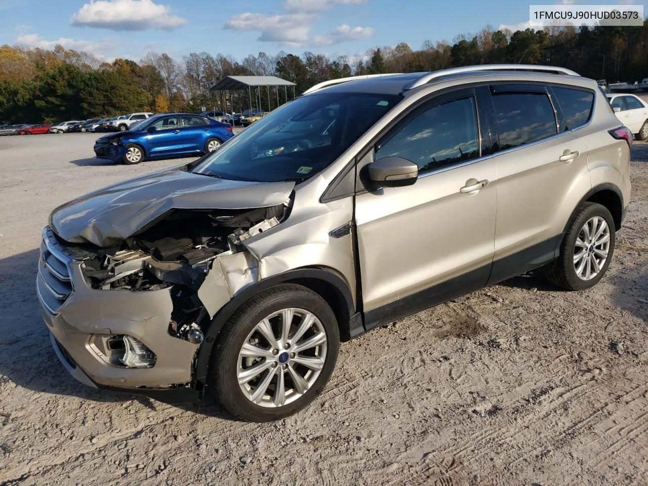 2017 Ford Escape Titanium VIN: 1FMCU9J90HUD03573 Lot: 78516374