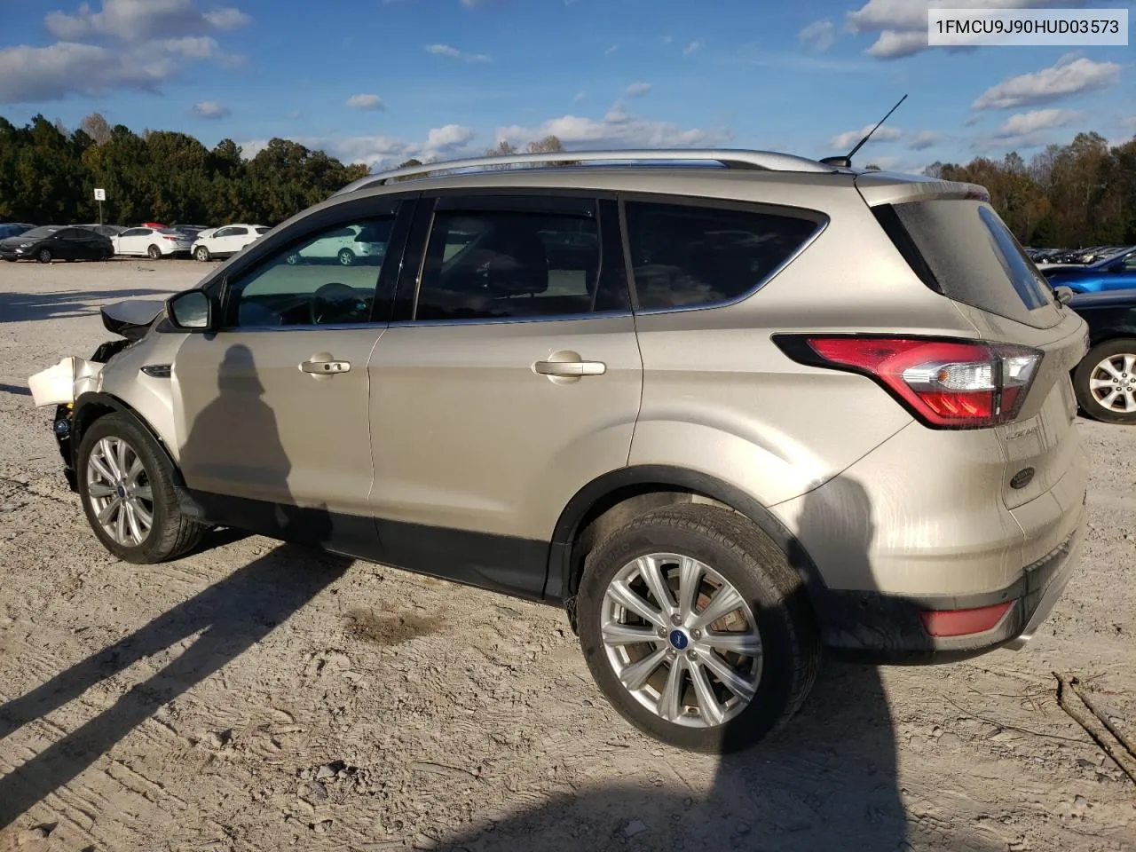 2017 Ford Escape Titanium VIN: 1FMCU9J90HUD03573 Lot: 78516374