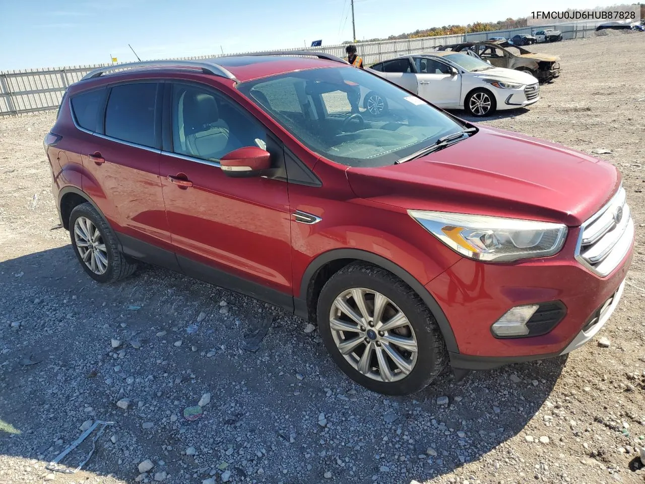 2017 Ford Escape Titanium VIN: 1FMCU0JD6HUB87828 Lot: 78678654