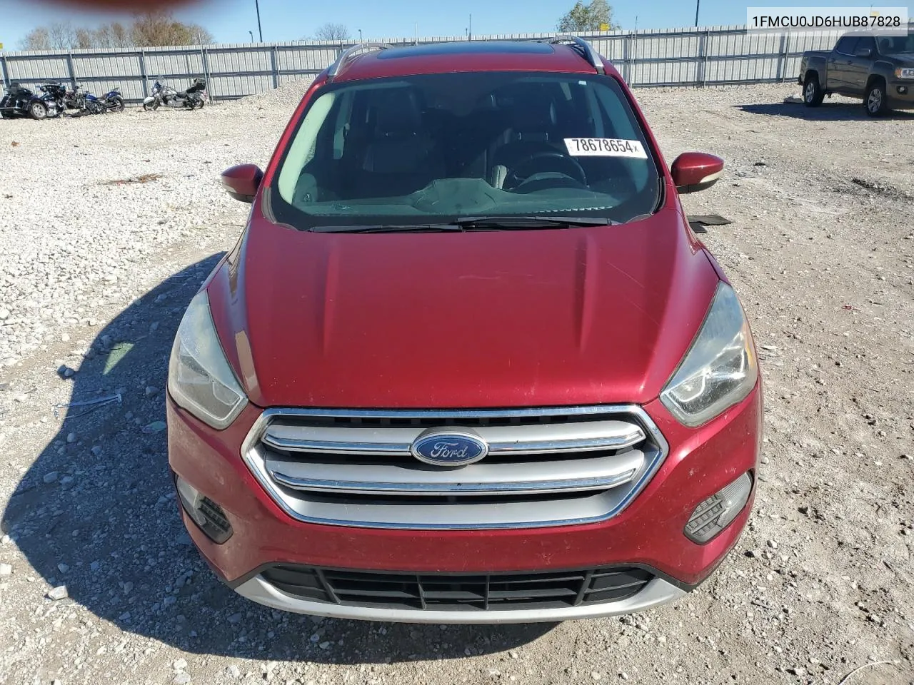 2017 Ford Escape Titanium VIN: 1FMCU0JD6HUB87828 Lot: 78678654