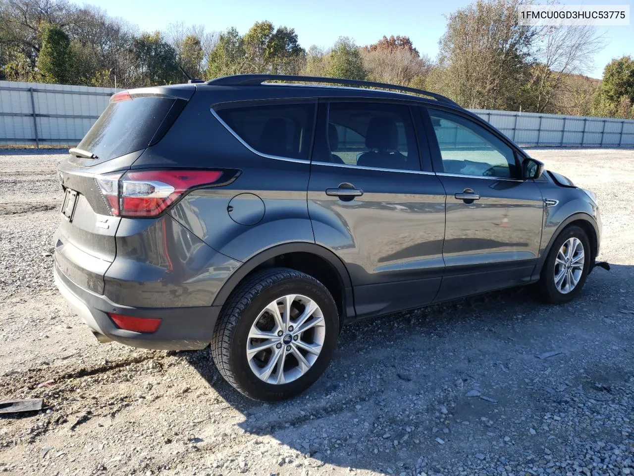 2017 Ford Escape Se VIN: 1FMCU0GD3HUC53775 Lot: 78995884