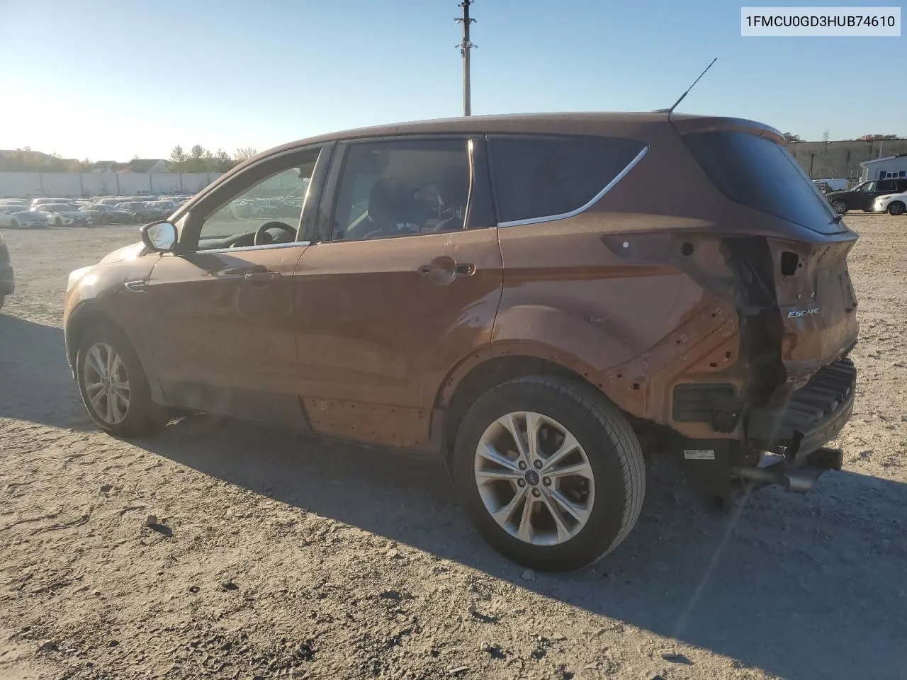 2017 Ford Escape Se VIN: 1FMCU0GD3HUB74610 Lot: 79110304