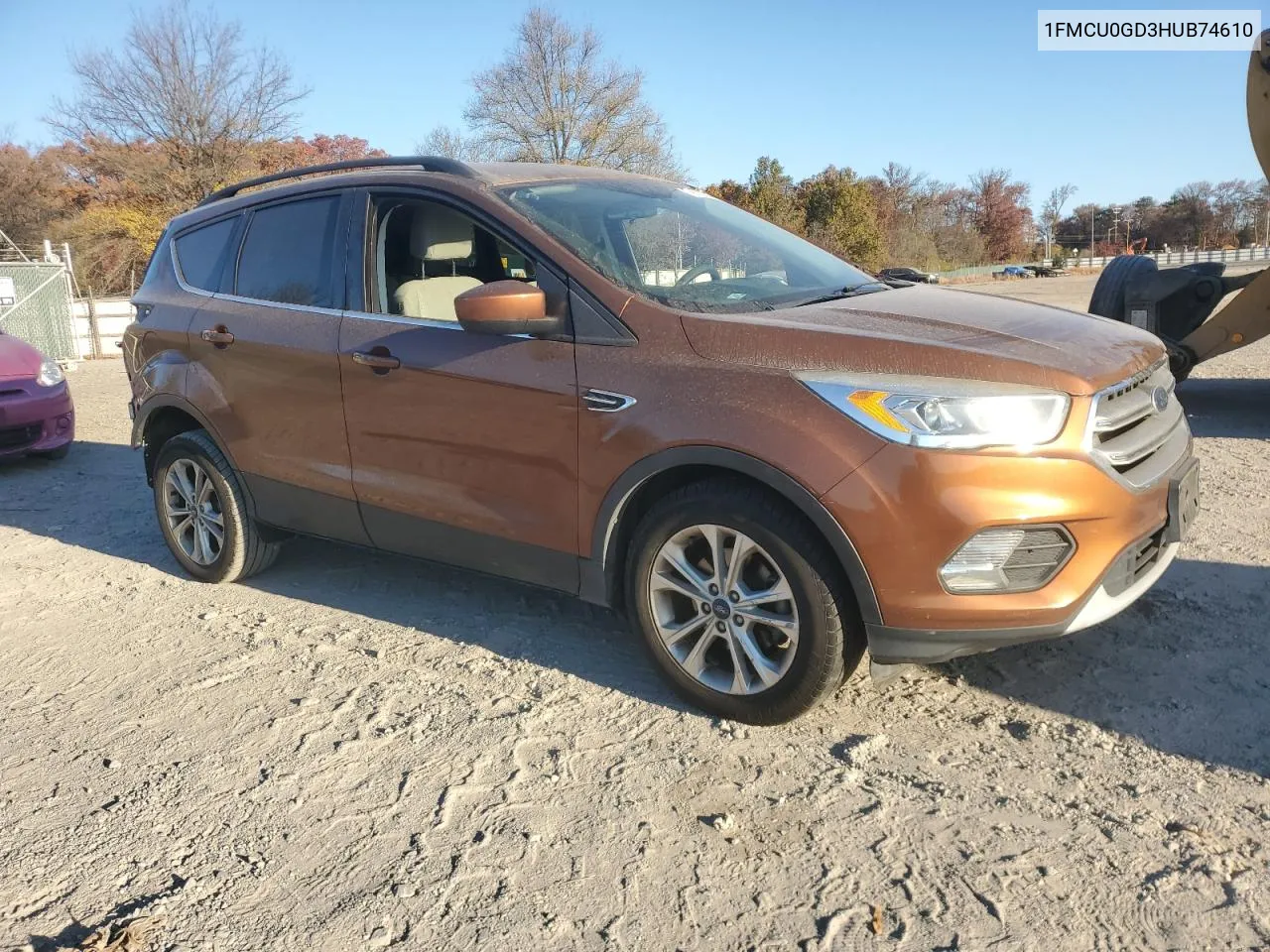 2017 Ford Escape Se VIN: 1FMCU0GD3HUB74610 Lot: 79110304