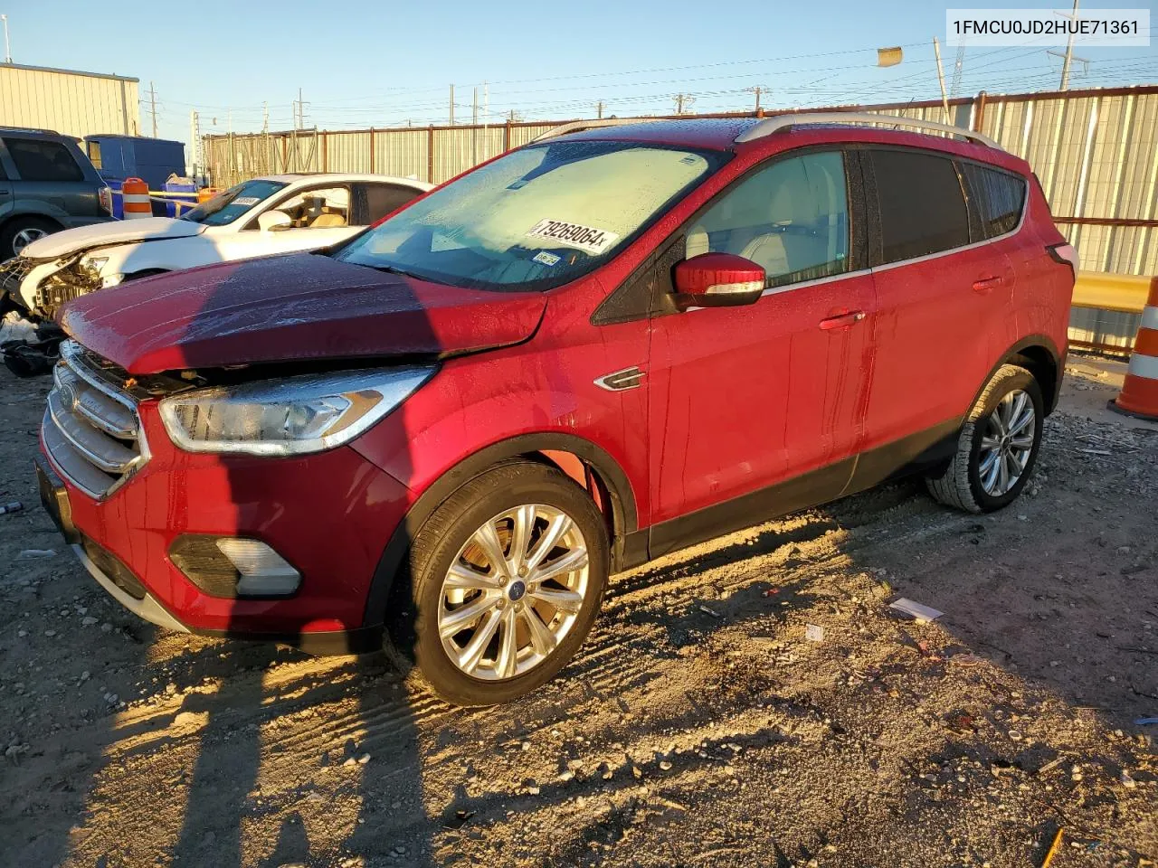 2017 Ford Escape Titanium VIN: 1FMCU0JD2HUE71361 Lot: 79269064