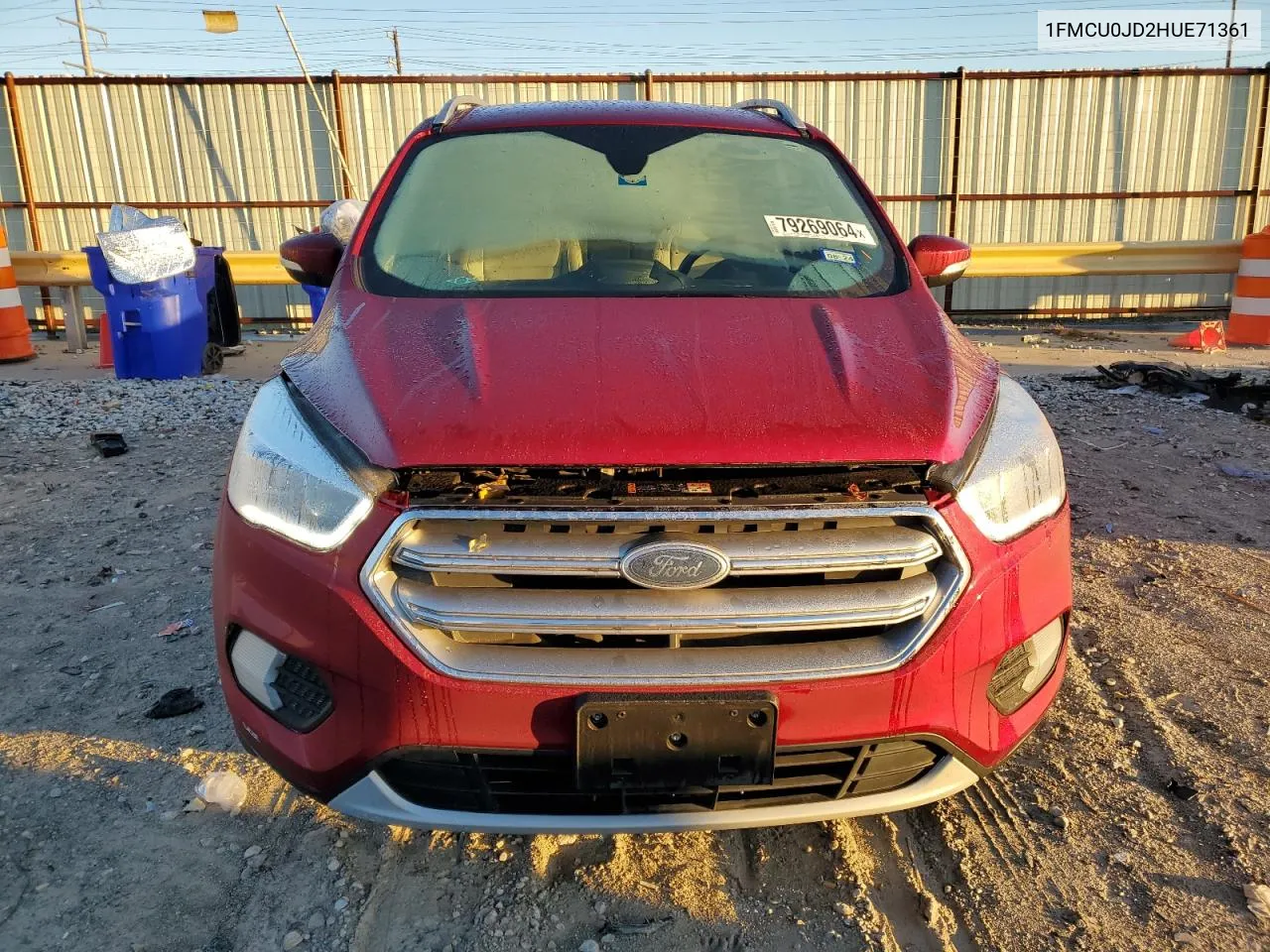 2017 Ford Escape Titanium VIN: 1FMCU0JD2HUE71361 Lot: 79269064