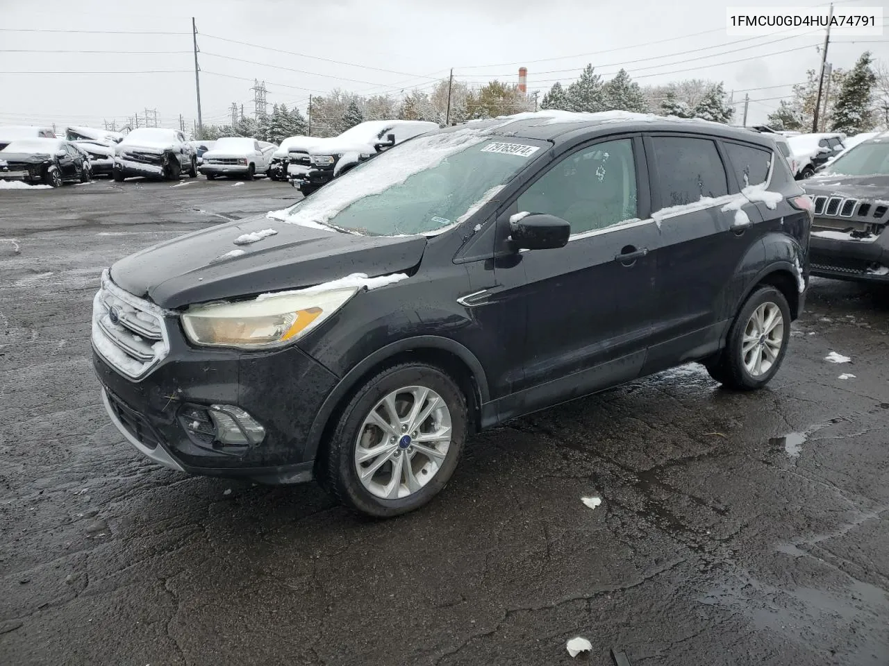 2017 Ford Escape Se VIN: 1FMCU0GD4HUA74791 Lot: 79765974