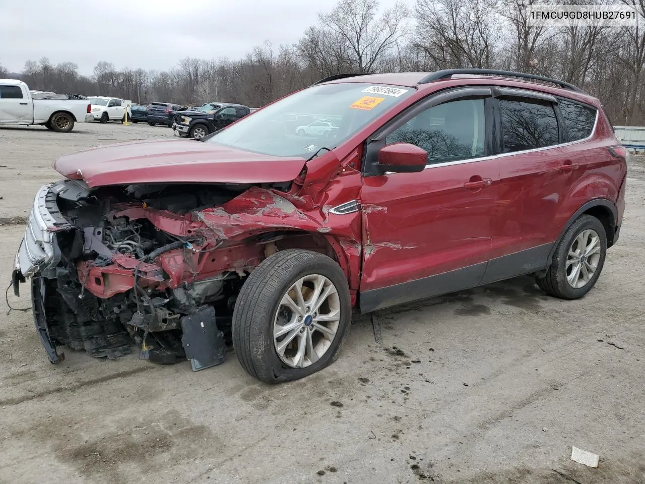 2017 Ford Escape Se VIN: 1FMCU9GD8HUB27691 Lot: 79887884