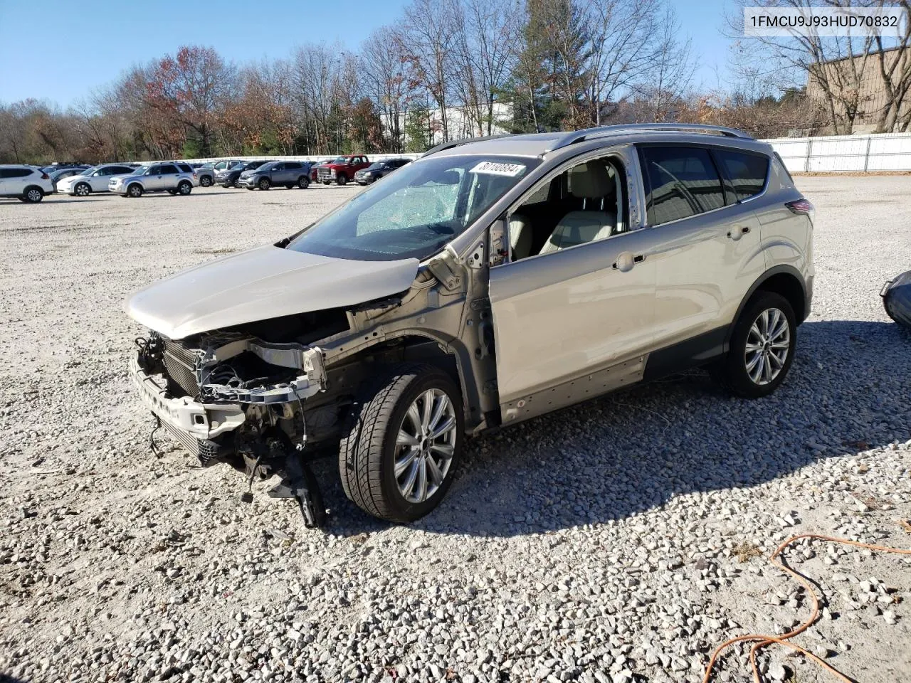 2017 Ford Escape Titanium VIN: 1FMCU9J93HUD70832 Lot: 80100884