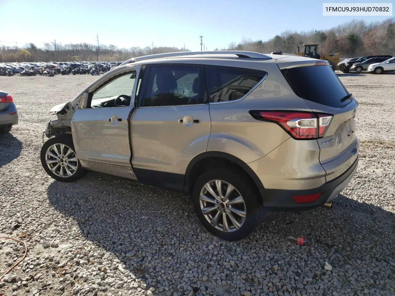 2017 Ford Escape Titanium VIN: 1FMCU9J93HUD70832 Lot: 80100884