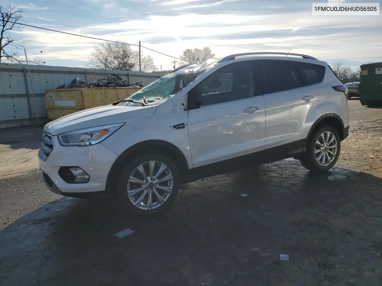 2017 Ford Escape Titanium VIN: 1FMCU0JD6HUD56505 Lot: 80165634