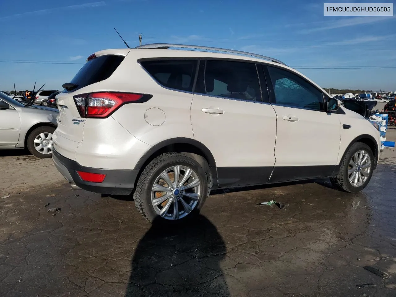 2017 Ford Escape Titanium VIN: 1FMCU0JD6HUD56505 Lot: 80165634