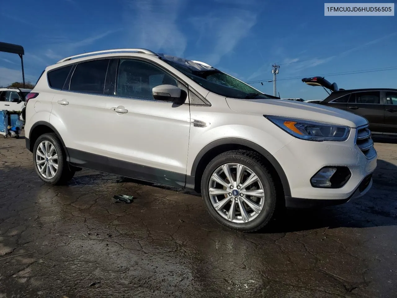 2017 Ford Escape Titanium VIN: 1FMCU0JD6HUD56505 Lot: 80165634